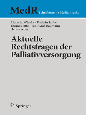cover image of Aktuelle Rechtsfragen der Palliativversorgung